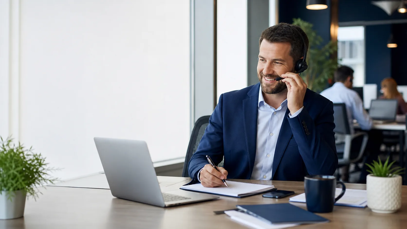 Insurance professionals in office